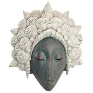 The Seashell Maiden Mermaid Wall Sculpture: Each