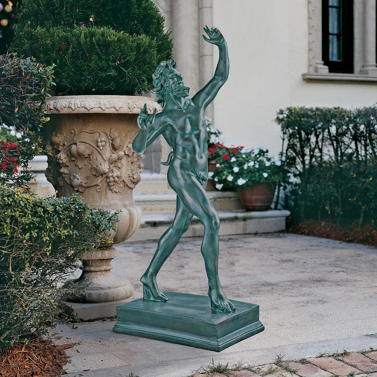 Dancing Faunus of Pompeii Grande Statue