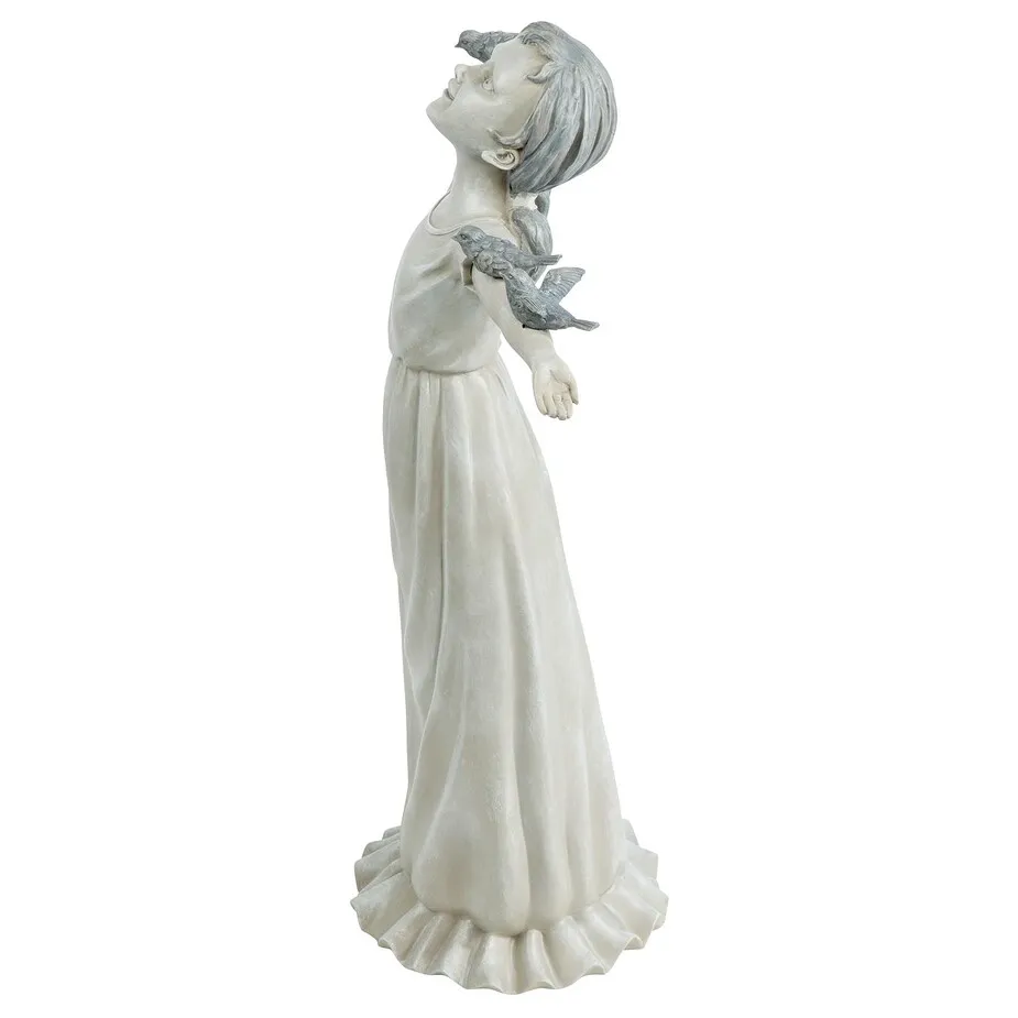 Basking in God's Glory Little Girl Statue: Large