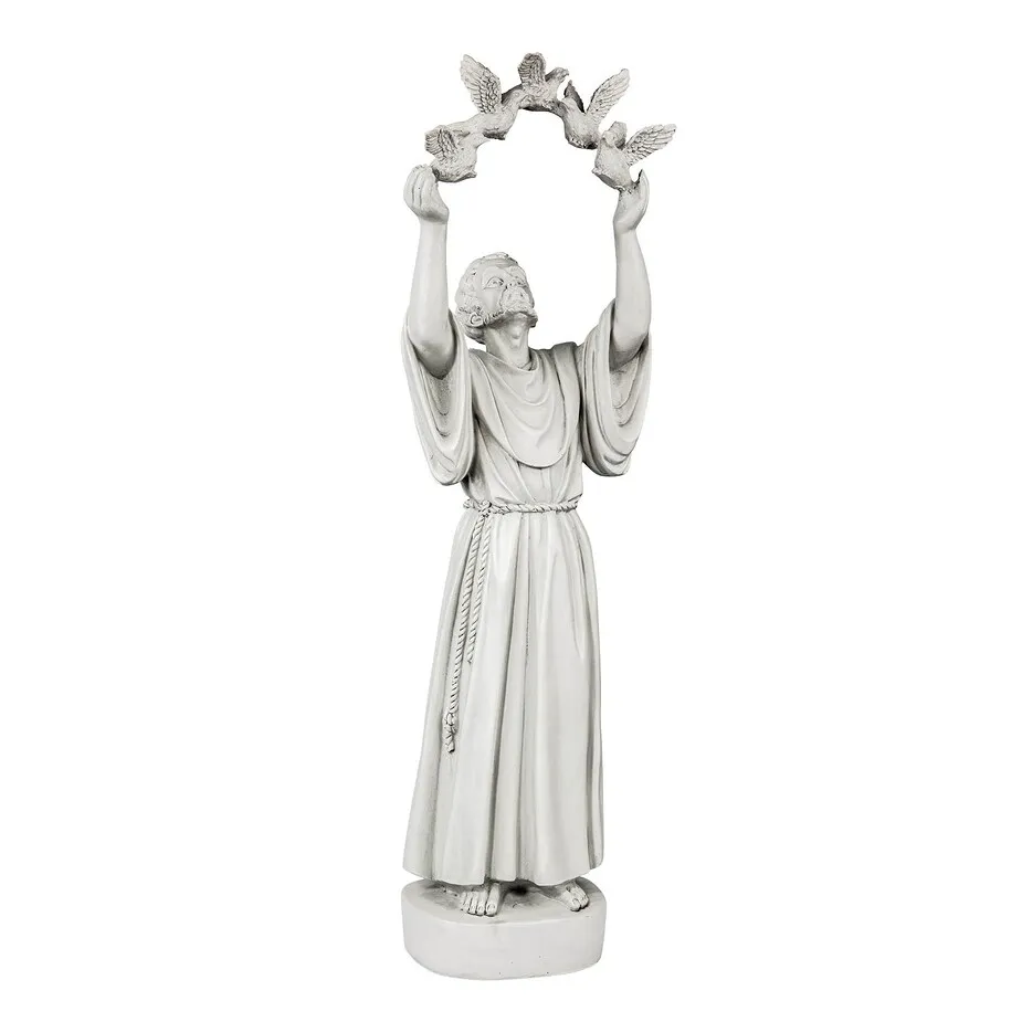 Saint Francis' Doves of Peace Garden Statue