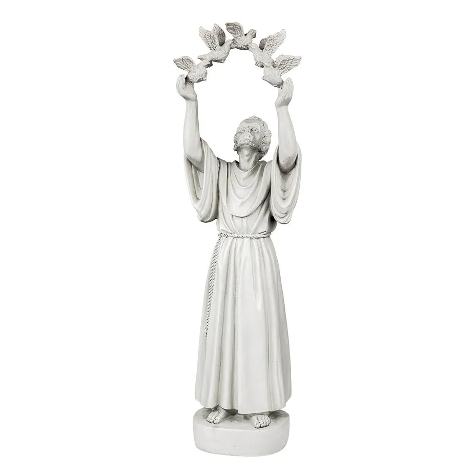 Saint Francis' Doves of Peace Garden Statue