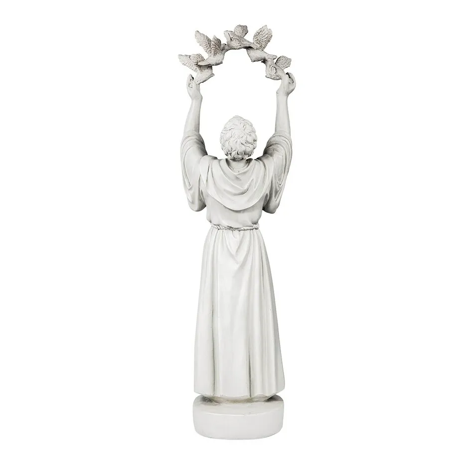 Saint Francis' Doves of Peace Garden Statue