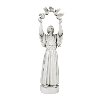 Saint Francis' Doves of Peace Garden Statue