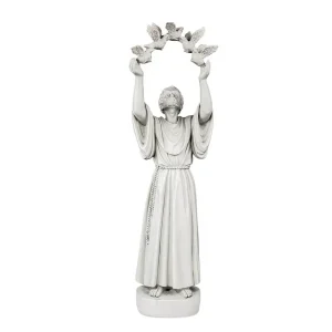 Saint Francis' Doves of Peace Garden Statue