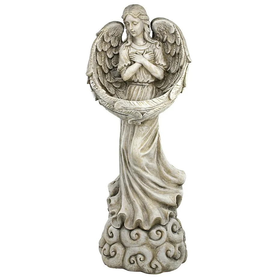 Surrounded by the Wings of Love Angel Statue