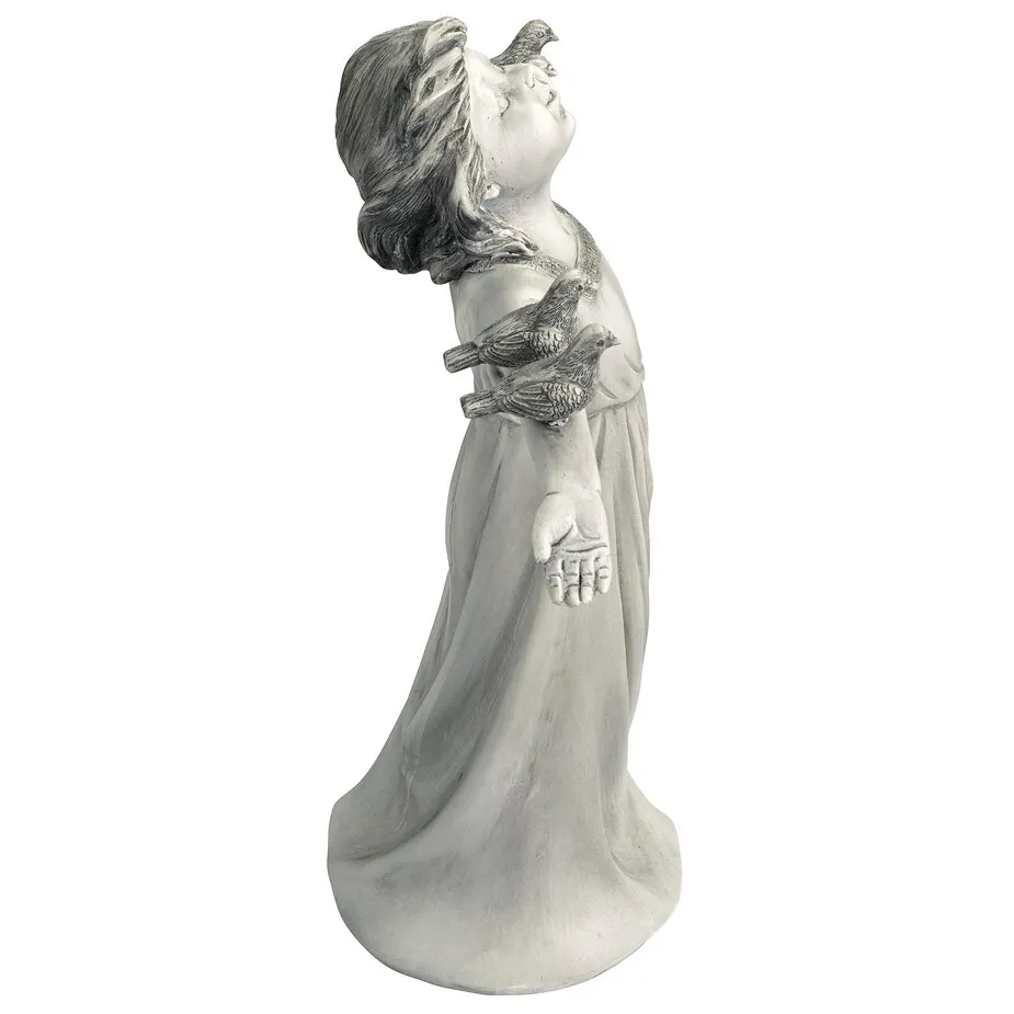 Basking in God's Glory Little Girl Statue: Small