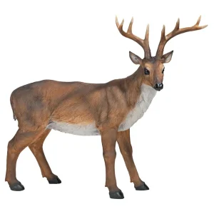 Big Rack Buck Deer Garden Statue