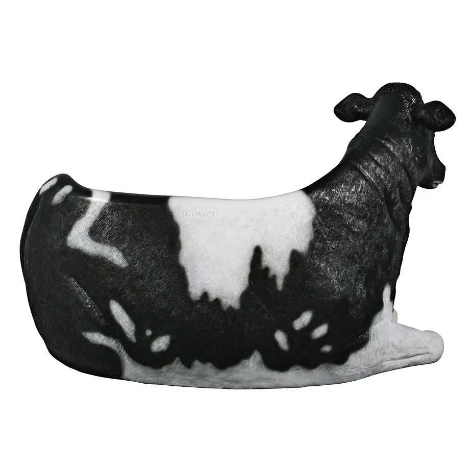 Cowch Holstein Cow Photo Op Sculptural Bench