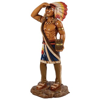Cigar Store Indian Tobacconist Statue: Large