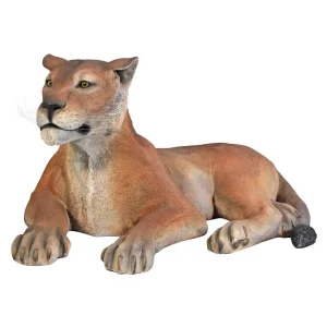 Lioness Lying Down Life-Size Garden Statue