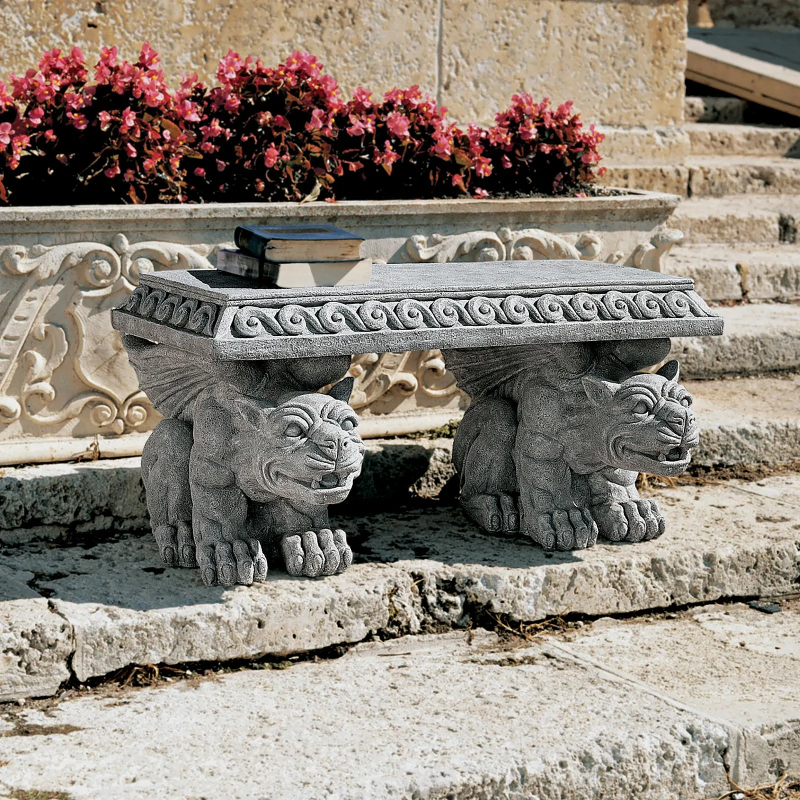 Blair Castle Sculptural Gargoyle Bench
