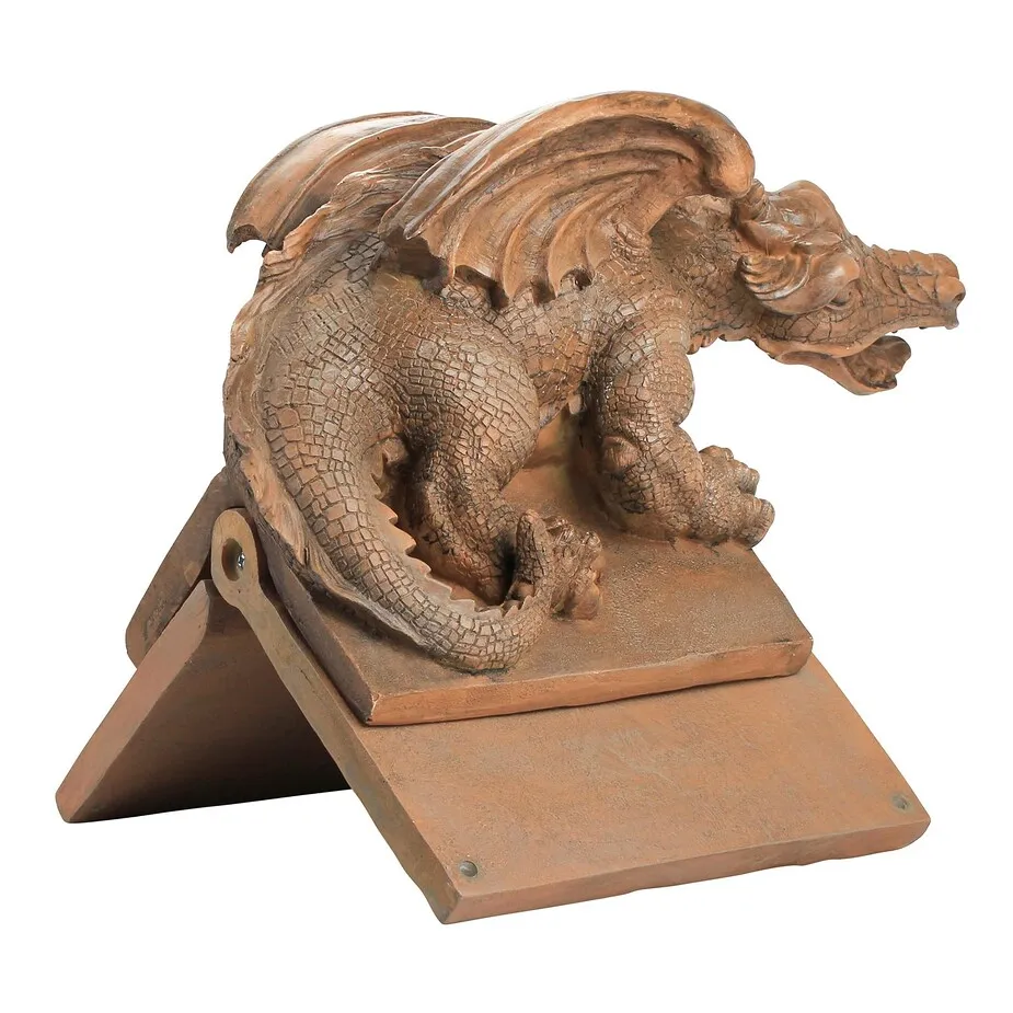Apex the Winged Dragon Sculptural Roof Cresting