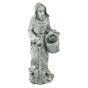 St. Fiacre the Gardener's Patron Saint Statue: Large
