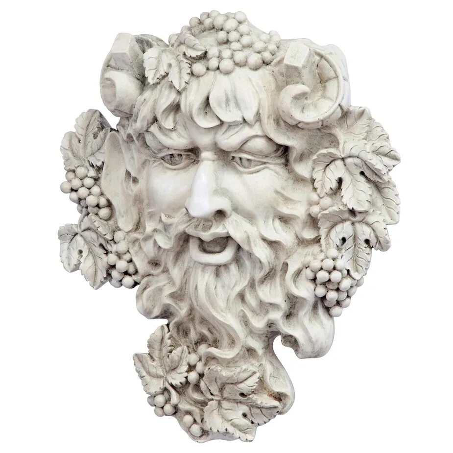 Bacchus, God of Wine Greenman Wall Sculpture: Medium
