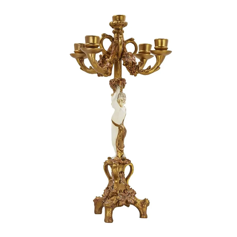 The Cherub's Harvest Candelabra Pair