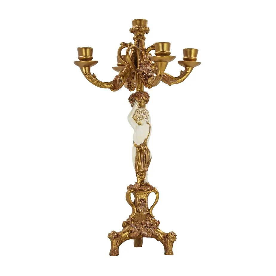 The Cherub's Harvest Candelabra Pair