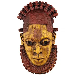 Queen Mother Iyoba African Mask Wall Sculpture