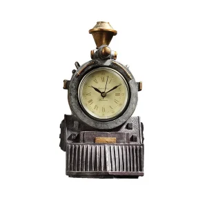 All Aboard Locomotive Train Sculptural Wall Clock