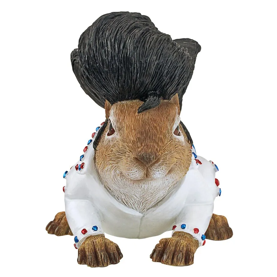 Elmer the Rock and Roll Squirrel Garden Statue