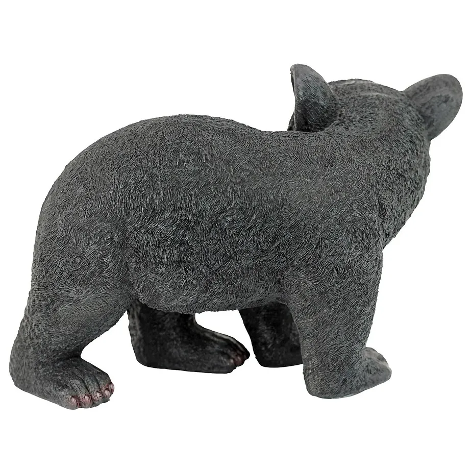 Roly-Poly Black Bear Cub Statue: Walking Bear