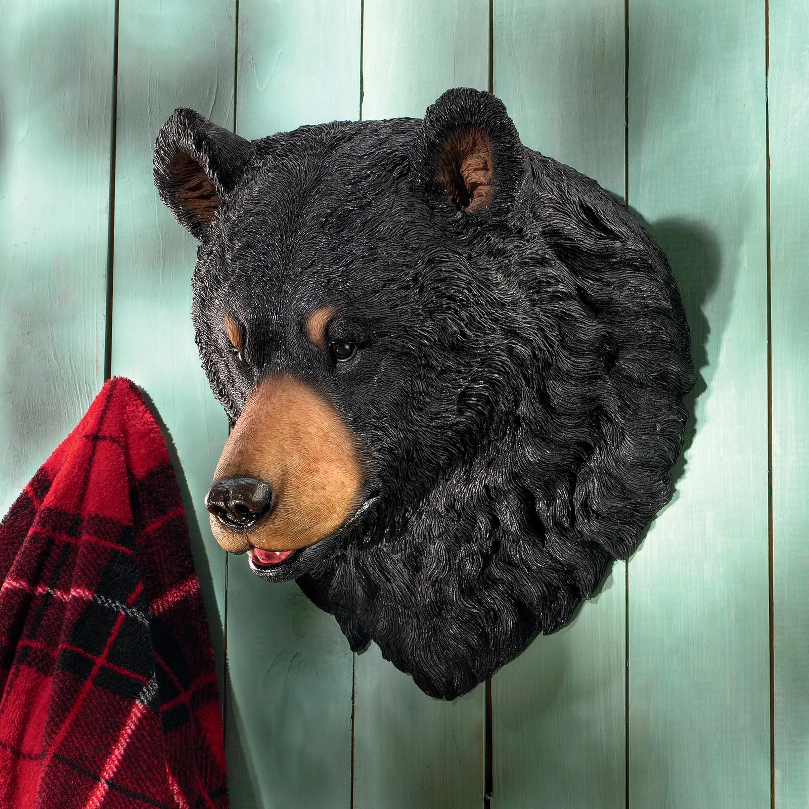 American Black Bear Sculptural Wall Trophy