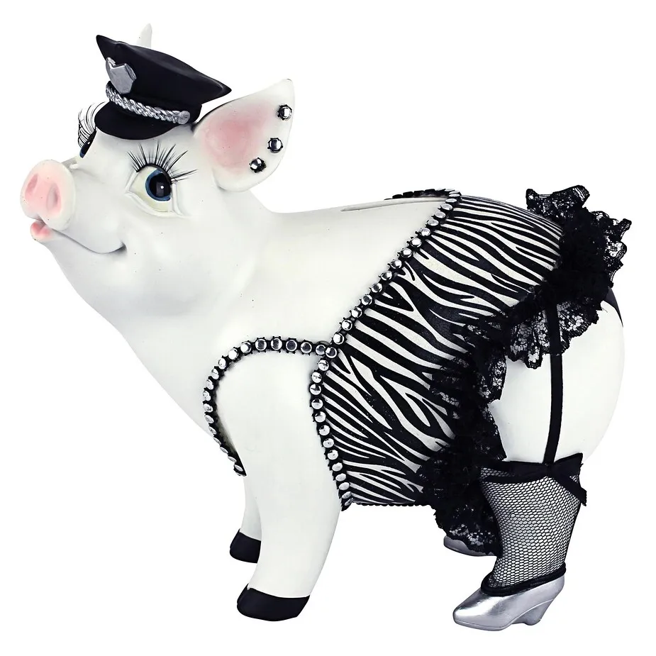 Porker on Patrol Pig Statue