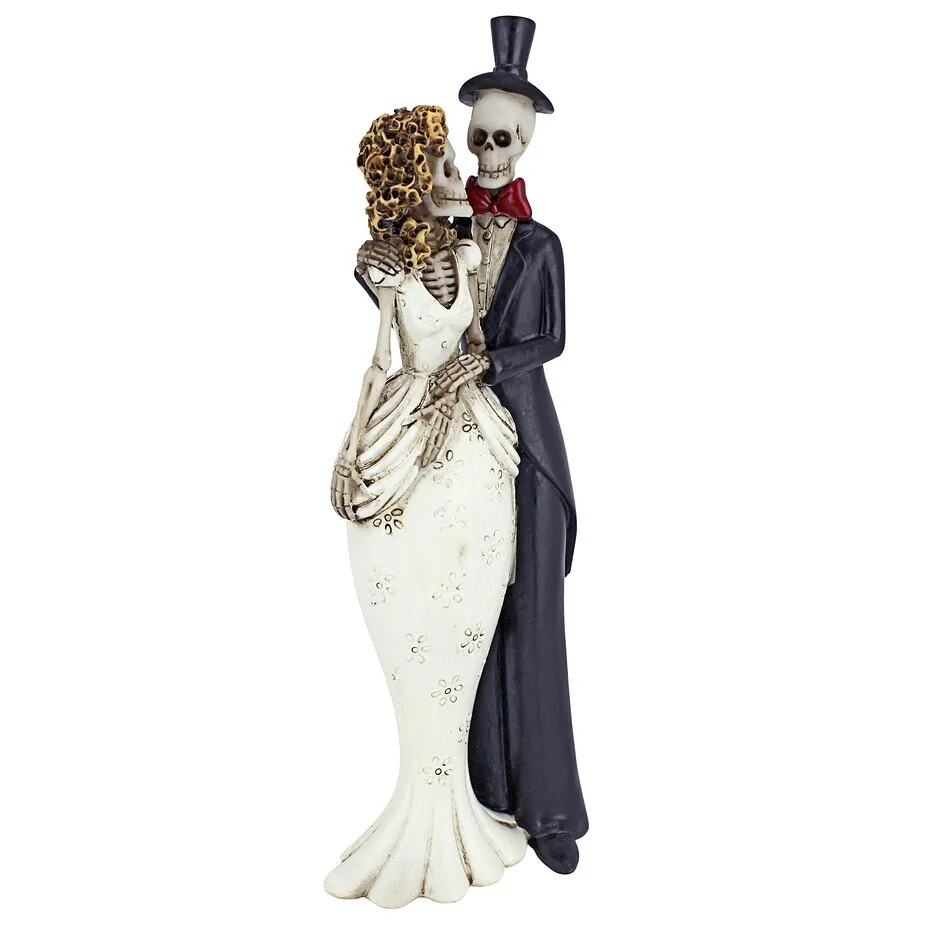 Day of the Dead Skeleton Bride and Groom Statue