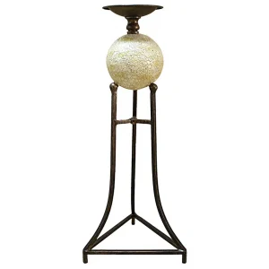 Elevated Sphere 20" Candlestick