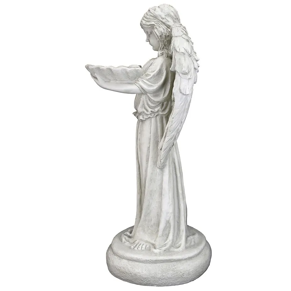 Tranquil Guardian Angel Birdbath Feeder Statue